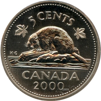 2000 Canada 5-cents Specimen