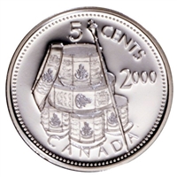 2000 Voltigeurs Canada 5-cents Silver Proof_