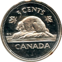 2002 Canada 5-cents Silver Proof