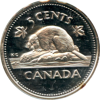2002 Canada 5-cents Silver Proof