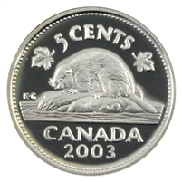 2003 Canada 5-cents Silver Proof