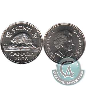 2006 Canada 5-cents Brilliant Uncirculated (MS-63)