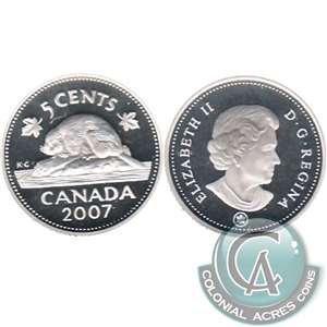 2007 Canada 5-cents Silver Proof