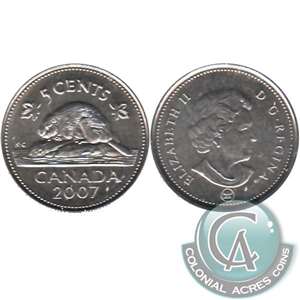 2007 Canada 5-cents Brilliant Uncirculated (MS-63)