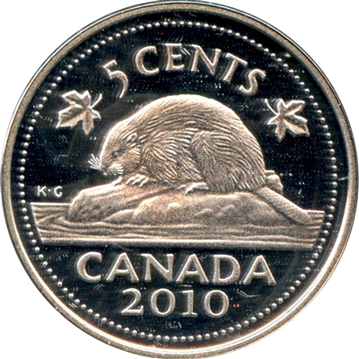 2010 Canada 5-cents Silver Proof