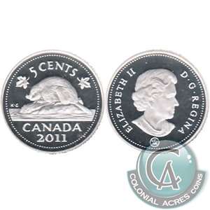 2011 Canada 5-cents Silver Proof