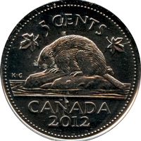 2012 Canada 5-cents Brilliant Uncirculated (MS-63)