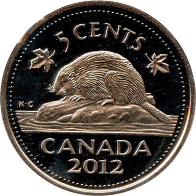 2012 Canada 5-cents Proof (non-silver)
