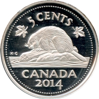 2014 Canada 5-cents Silver Proof (No Tax)