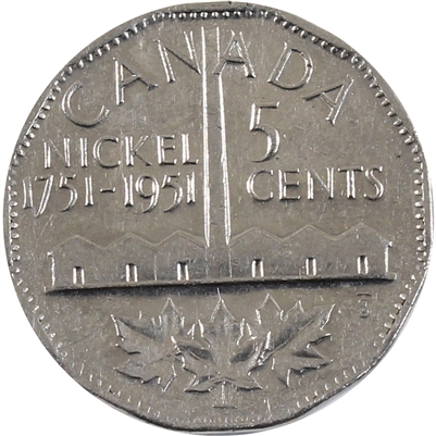 1951 Refinery Canada 5-cents VF-EF (VF-30)