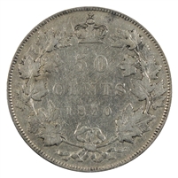 1870 LCW Canada 50-cents VG-F (VG-10) $