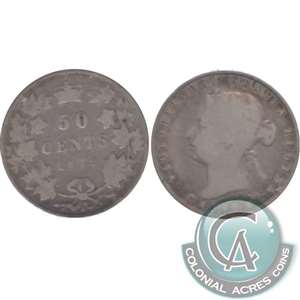 1872H Inverted A/V Canada 50-cents Good (G-4) $