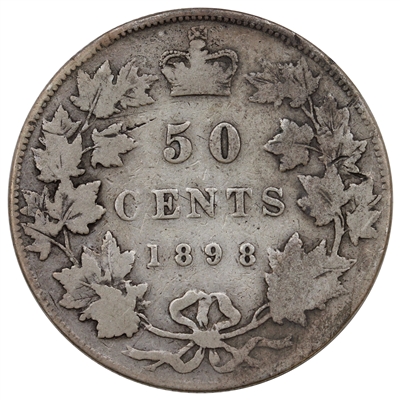 1898 Canada 50-cents G-VG (G-6) $