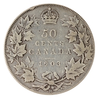 1903H Canada 50-cents Fine (F-12) $