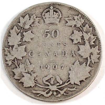 1907 Canada 50-cents G-VG (G-6)