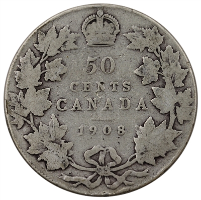 1908 Canada 50-cents G-VG (G-6)