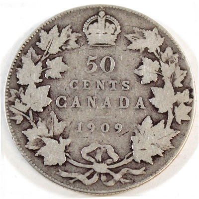 1909 Canada 50-cents G-VG (G-6)