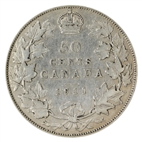 1911 Canada 50-cents F-VF (F-15) $