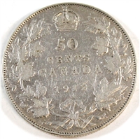 1912 Canada 50-cents VG-F (VG-10)