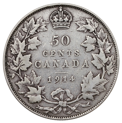 1914 Canada 50-cents Fine (F-12) $