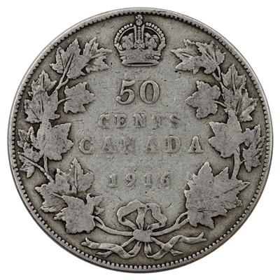 1916 Canada 50-cents Good (G-4)