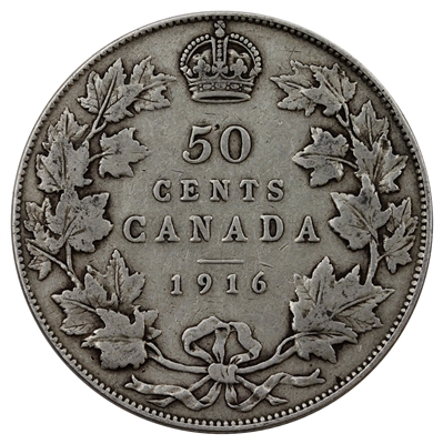 1916 Canada 50-cents VG-F (VG-10)