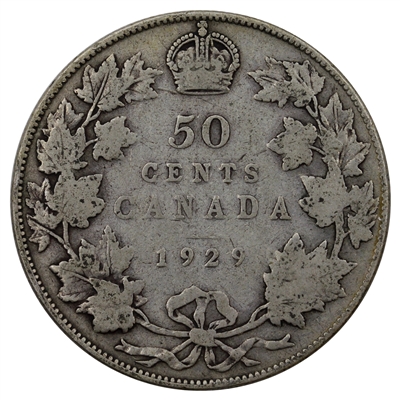 1929 Canada 50-cents G-VG (G-6)