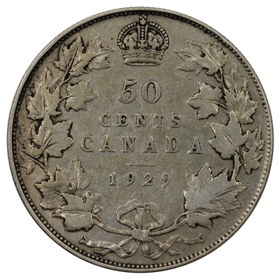 1929 Canada 50-cents VG-F (VG-10)
