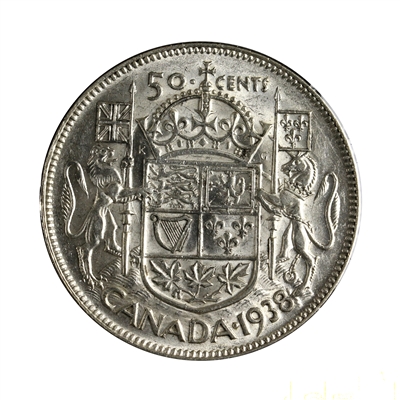 1938 Canada 50-cents VF-EF (VF-30)