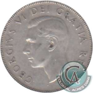 1951 Canada 50-cents Circulated