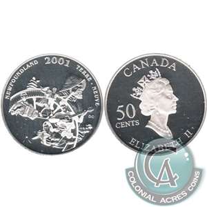 2001 Canada Newfoundland 50-cents Silver Proof_