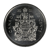 2001P Canada 50-cents UNC+ (MS-62)