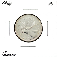 1964 Canada 25-cents Proof Like