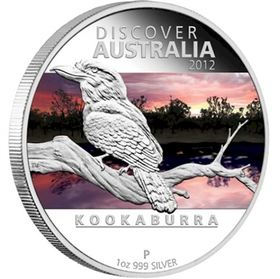 2012 $1 Discover Australia - Kookaburra Silver Proof (No Tax)