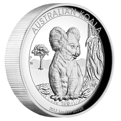 2017 Australia $1 Koala High Relief Silver Proof Coin (No Tax)