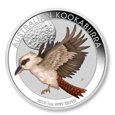 2018 Australia $1 Berlin World Money Fair - Kookaburra 1oz Silver Proof Coin (No Tax)