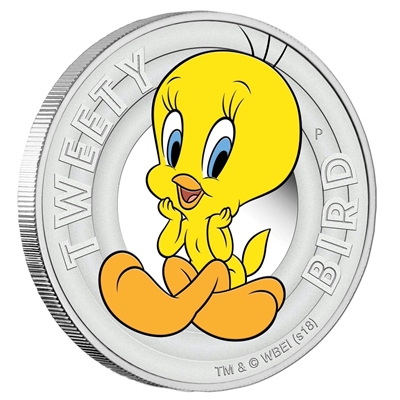 2018 Tuvalu 50-cent Looney Tunes - Tweety Bird 1/2oz. Silver Proof (No Tax)