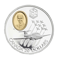 1997 Canada $20 Aviation CT-114 Tutor Jet - Snowbirds Sterling Silver