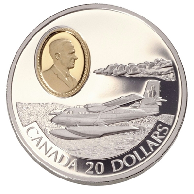 1999 Canada $20 Aviation - de Havilland DHC-6 Twin Otter Sterling Silver