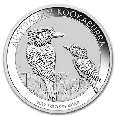 2017 Australia $30 Kilo .999 Fine Silver Kookaburra (TAX Exempt)