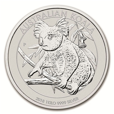 2018 Australia $30 Koala .999 Silver Kilo (TAX Exempt) Impaired