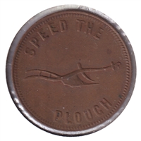 PE-5B1 No Date (1860) PEI Speed the Plough, Success to the Fisheries Token VF-EF (VF-30)