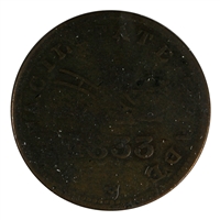 UC-12B2 1833 Upper Canada To Facilitate Trade Half Penny Token Good (G4)