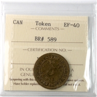 BR #589 Gesangverein, Crest, Brass Token ICCS Certified EF-40