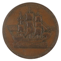 PE-10-30 (1835) PEI Ships, Colonies & Commerce Token, Extra Fine (EF-40)