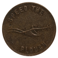 PE-5B1 (1860) PEI Speed the Plough, Success to the Fisheries Token Very Fine (VF-20)