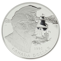 1995 Canada 325th Anniversary Hudson's Bay Company B.U. Silver Dollar
