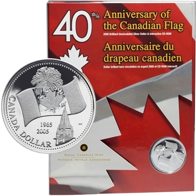 2005 Canada Uncirculated Dollar with Interactive CD-Rom (TAX Exempt)