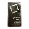 Valcambi 1oz. .9995 Platinum Bar (NoTax) NO CREDIT CARDS or PAYPAL - Packaging Impaired