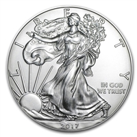 Random Date United States Silver Eagle 1oz. .999 Fine Silver (No Tax) May be Lightly Toned